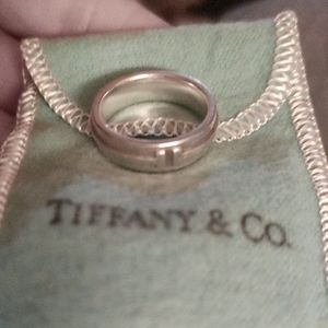 Mens Tiffany & Co. Silver logo ring. Size 9